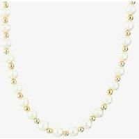 9ct 16 Inch Drilled Freshwater Pearl and Gold Necklace POZ726S