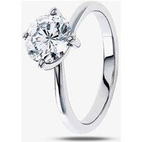 Platinum 0.50ct Diamond Single Stone Twist Ring R1137(5.0)