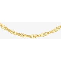 9ct Yellow Gold 46cm Diamond-Cut Twisted Curb Chain 1.13.0464-46