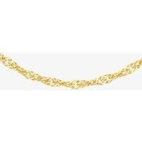 9ct Yellow Gold 51cm Diamond-Cut Twisted Curb Chain 1.13.0465-51