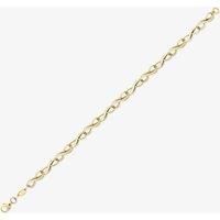 9ct Yellow Gold Infinity Link Bracelet BR52107