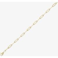 9ct Yellow Gold Elongated Oval Link Bracelet CA017-07
