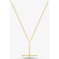 9ct Yellow Gold T-Bar Belcher Necklace CA023-18