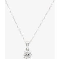 9ct White Gold 0.50ct Diamond Single Stone Necklace THP3119-50