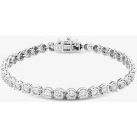 9ct White Gold 2.00ct Diamond Tennis Bracelet THB18706200