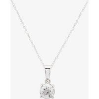 18ct White Gold 0.75ct Diamond Solitaire Pendant THP311975