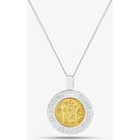 Silver Two Tone St Christopher Pendant 8.62.7409