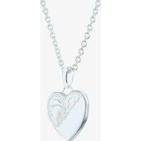Silver Plain Heart Locket L076272SHESC1118