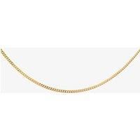 Sterling Silver Gold Plated 20" Flat Curb Chain CU2DC035/0.50