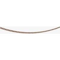 Rose GoldPlated Silver 1618 Inch Curb Chain N3625