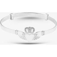 Sterling Silver Claddagh Baby Bangle 8.36.0294
