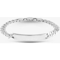 Silver 7.6mm Curb ID 8.5" Bracelet 8.29.4344
