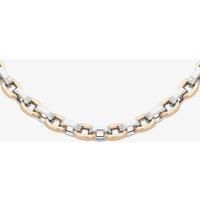 Sterling Silver Rose Gold Plated Two Colour 18 Inch Heavy Oval Link Chain NTN159-S/R