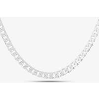 Sterling Silver 18" Flat Square Curb Necklace 8.13.7014