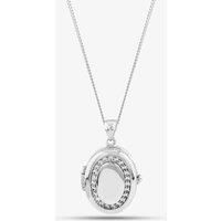 Silver Oval Cubic Zirconia Locket 8.65.1884