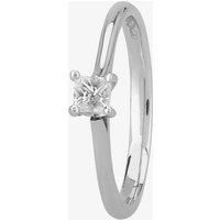 1888 Collection Platinum Certificated 0.25ct Princess-Cut Diamond Classic Solitaire Ring RI-2022(.25CT PLUS)- D/SI1/0.30ct