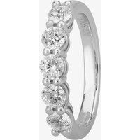 1888 Collection Platinum 1.00ct Five-Stone Diamond Ring HET1001(1.00CT PLUS)- F-G/SI1-SI2/1.02ct