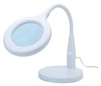 Lightcraft Value Magnifier Lamp with Flexi Neck-100mm Lens, 36 LEDs, 6500K Colour Temperature-for Hobby, Craft, Modelling & Electronics, 1.75x Magnification