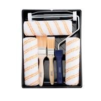 Hamilton For The Trade 7 Piece Paint Brush & Roller Set 9" (7 Pack) in White/Orange