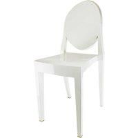 Fusion Living Ghost Style Plastic Victoria Dining Chairs | Various Colours