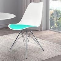 Soho Plastic Dining Chair with Chrome Metal Legs