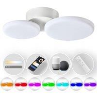 Modern Smart LED Ceiling Light with RGB and CCT Control with Downlighter Head...