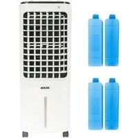 Portable Air Cooler Humidifier Evaporative Cool Fan 75w 3 Speed 4 Ice Pack Mylek