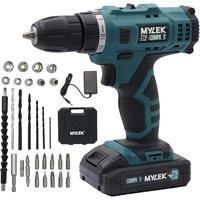 Mylek Cordless Drill 21V Driver Electric Screwdriver Set Li-Ion DIY Kit