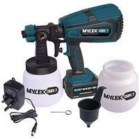 Mylek 18V Cordless Paint Sprayer Gun Handheld Decking Fence Home Wall Ceiling