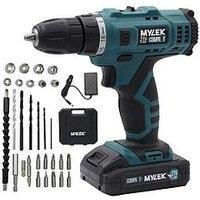 Mylek 21V Cordless Drill With 29-Piece Accessory Set And Carry Case