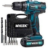 Mylek 18V Cordless Drill Driver 2 Speed With Carry Case