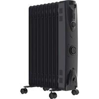 Oil Filled Radiator Electric Portable Heater Thermostat & 24 Hour Timer 2KW