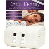 Electric Blanket King Bed Size Fleece Heated Fitted Mattress Cover