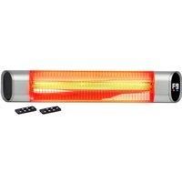 Electric Patio Heater Wall Mounted IP65 Timer Remote Control 2kW