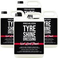 Tyre Shine Dressing Wet Look Non-Sling & Solvent Free Formula 4 x 5L