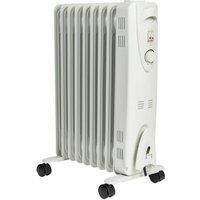 Electric Oil Filled Portable Radiator with Adjustable Thermostat 2kW