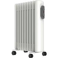 Electric Oil Filled Radiator with Thermostat & 3 Heat Settings 2kW