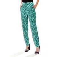 Stroke Print Trousers in Green