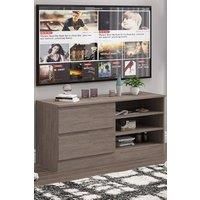 Modern Lounge TV and Entertainment Unit, Rustic Oak