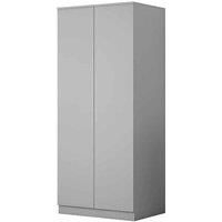 FWStyle Matt Grey Scandinavian Style 2 Door Wardrobe