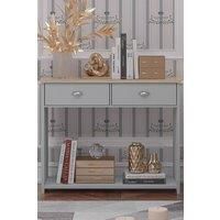 FWStyle 2 Drawer Westbury Console Hall Table Matt Grey