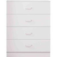 Fwstyle Tunis 4 Drawer Chest Of Drawer Matt White