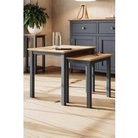 FWStyle Taberno Oak Nest of 2 Tables - Graphite Blue