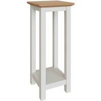 FWStyle Taberno Oak Side Table - Linen