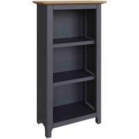 FWStyle Taberno Oak 3 Tier Bookcase - Graphite Blue