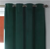 Habitat Matte Velvet Eyelet Curtains - Emerald - 116x137cm