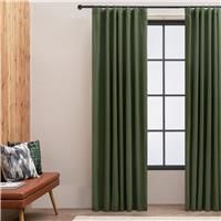 Habitat Blackout Pencil Pleat Curtain - Green - 229x168cm