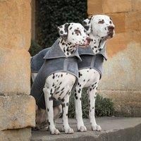 Lords and Labradors Bamboo Drying Coat In Gun Metal, Grey
