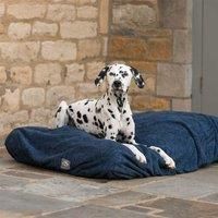 Lords & Labradors Bamboo Drying Cushion & Dog Bed Cover (L, Navy) Suits Sensitive Skin | Machine Washable Dog Cushion | Made From Bamboo To Protect Against Muddy Paws | Cushion Cover For Large Dogs