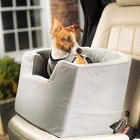 Dog Car Booster Seat with Removable Cushion for Easy Access and Comfort, Fits All Cars